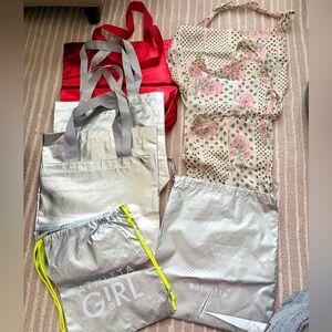 Athleta & Free People Tote & Drawstring Bag Set - 9 total!